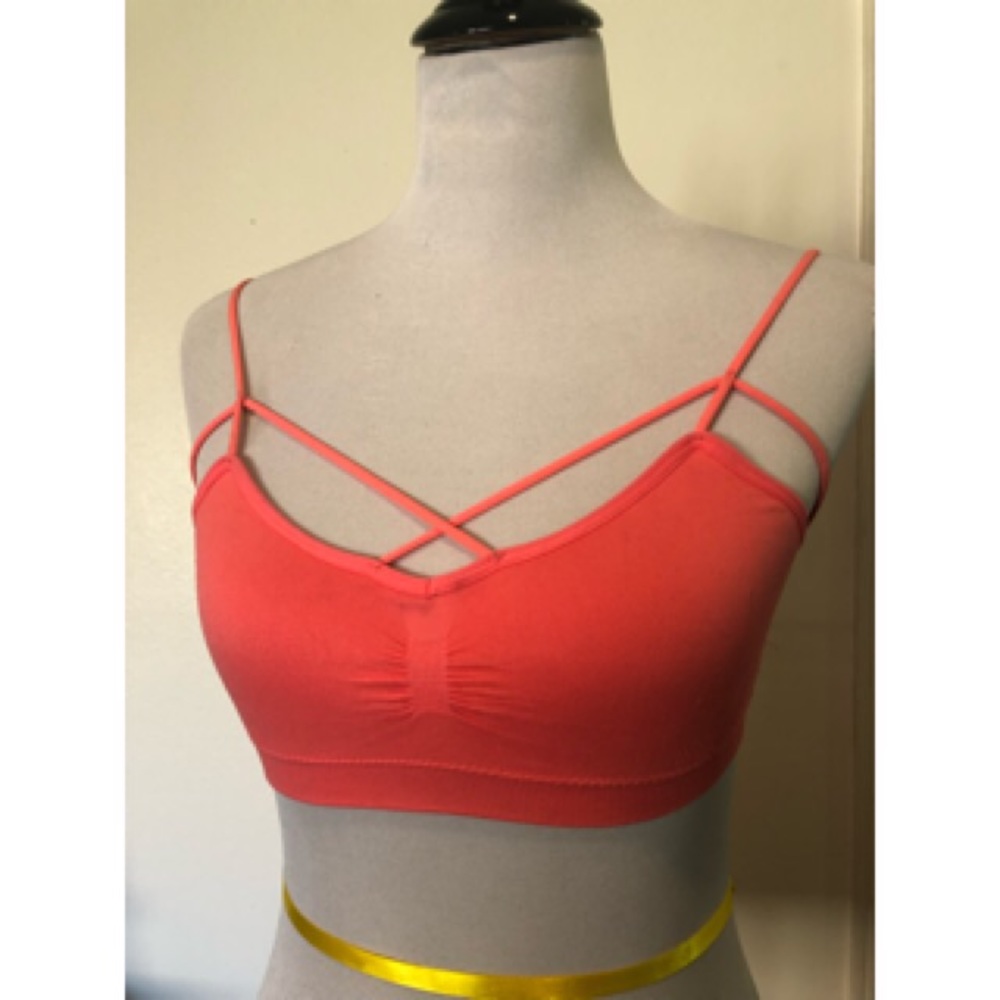 Melon colored bralette